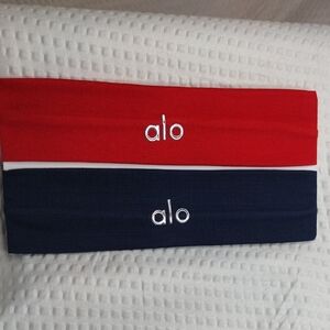 Fashion Yoga Women’s Stretch Headband - Red & Navy
